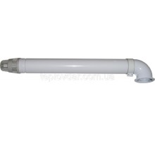 CK 03 Коаксиальный дымоход ф 60/100 Al+Fe, L=750mm HERMANN, FONDITAL, WOLF,BONGIOANI, FEROLLI