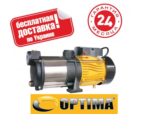 OPTIMA Насос многоступенчатый центробежный MH-N 1100INOX 1,1кВт нерж. колеса