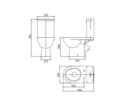 KOLO (L79046) Компакт FREJA Premium, КОС 3-6, ниж.подв + сид. дюр. SOFTCLOSE