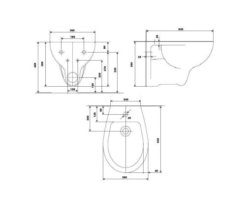 KOLO K95100000 REKORD биде подвесное