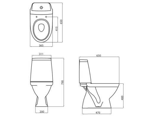 KOLO (L39004) Компакт MODO, ВЕРТИК, 3-6, ниж.подв + сид. дюропласт свободнопадаюш