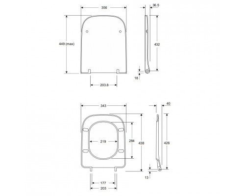 KOLO L30112000 MODO Сиденье для унитаза Duroplast, Soft close