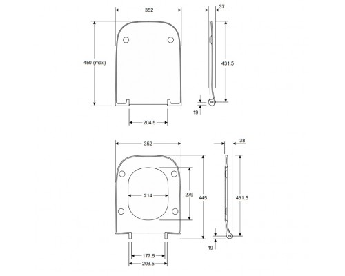 KOLO L30115000 MODO Сиденье для унитаза Slim, Duroplast, Soft close