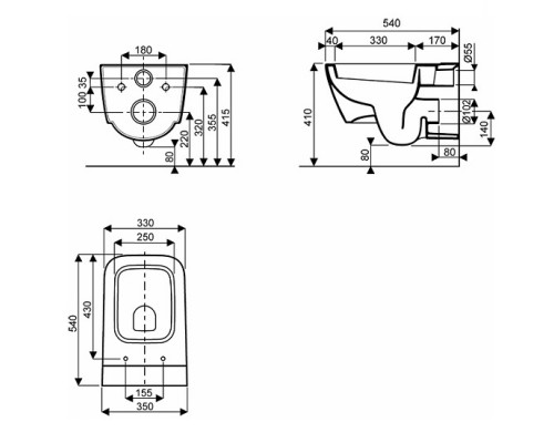 KOLO LIFE! Унитаз подвесной M23100000
