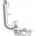 VIEGA (573973) Сифон для ванны 573973/311537 1 1/2 x 40/50