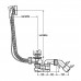 VIEGA (285357) Сифон для ванны автомат Simplex 40/50/560
