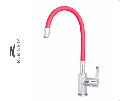 Змішувач для кухні RUBINETA FL300R8 Flexy-33 (RD), червоний, гнучкий вил. 360 мм (LX300R8)