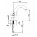 Смеситель для умывальника бронза литой RUBINETA VENEZIA-2 (B20096) ЛИТВА