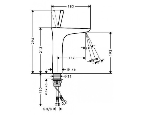 Hansgrohe 15081400 PuraVida Смеситель для раковины