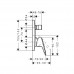 HANSGROHE Logis 71405000 Смеситель для ванны, скрытый монтаж