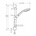 HANSGROHE Croma 100 27772000 душевая стойка (стойка+лейка+шланг)