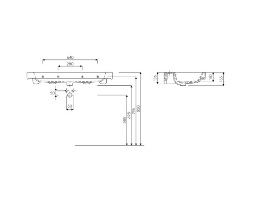 KOLO MODO L31900000 Умывальник 100см, с/о