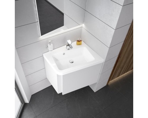 RAVAK XJIP1165000 Умывальник 10 ° 650 R Белый с отверстиями