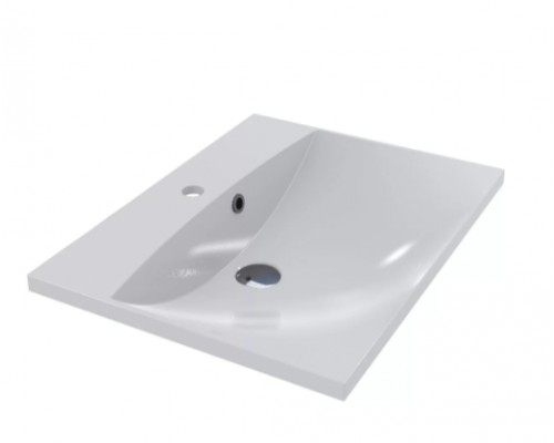 FANCY MARBLE 706101 Умывальник из литого мрамора AMELIA 600 (599 х 459 х 140 )