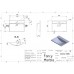 FANCY MARBLE 706101 Умывальник из литого мрамора AMELIA 600 (599 х 459 х 140 )