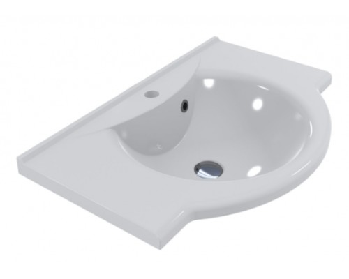 FANCY MARBLE 1507101 Умывальник из литого мрамора ANNA 700 (695 х 464 х 173 )