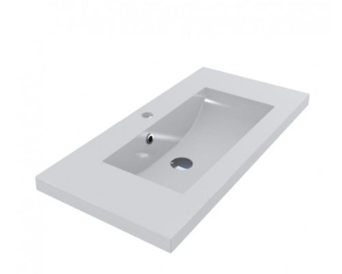 FANCY MARBLE 1608101 Умывальник из литого мрамора JODY 800 (798 х 390 х 144 )