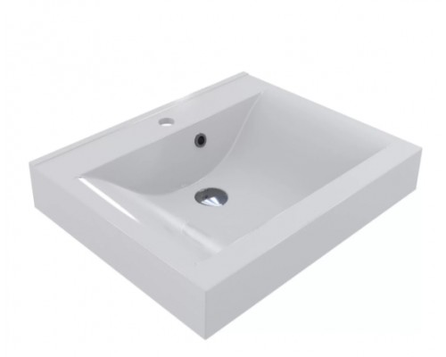 FANCY MARBLE 206101 Умывальник из литого мрамора NADJA 600 (598 х 494 х 143 )