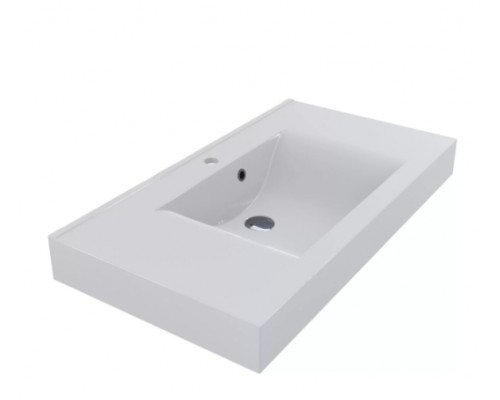 FANCY MARBLE 209101 Умывальник из литого мрамора NADJA 900 (896 х 494 х 143 )