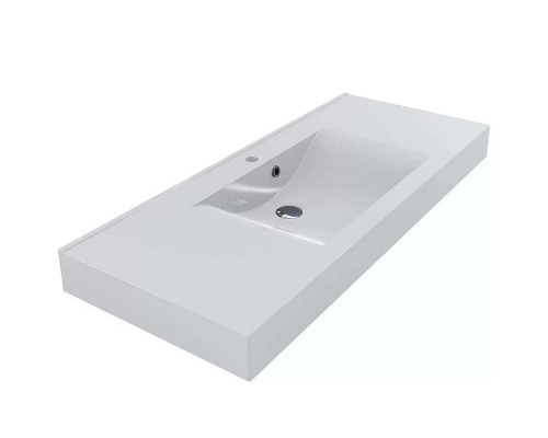 FANCY MARBLE 212101 Умывальник из литого мрамора NADJA 1200 (1196 х 495 х 143 )