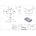 FANCY MARBLE 1005101 Умывальник из литого мрамора UM 550 (547 х 360 х 141 )