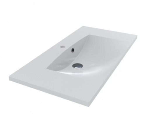 FANCY MARBLE 709101 Умывальник из литого мрамора AMELIA 900 (894 х 457 х 140 )