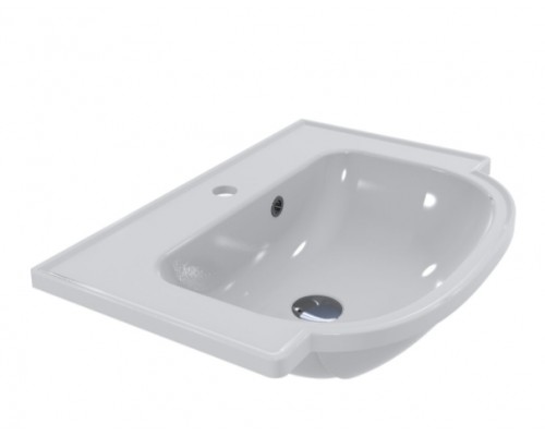 FANCY MARBLE 3006101 Умывальник из литого мрамора ALVA 600 (597 х 428 х 162 )