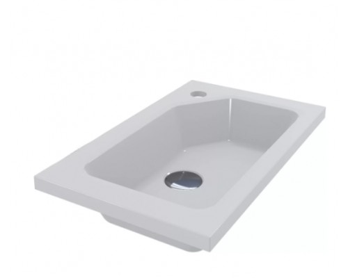 FANCY MARBLE 3105101 Умывальник из литого мрамора JESSICA 500 (497 х 304 х 117 )