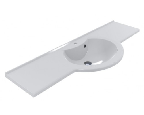 FANCY MARBLE 1414101 Умывальник из литого мрамора LENA 1400 (1397 х 494 х 165 )