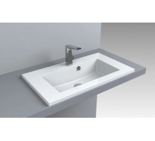 FANCY MARBLE 5507101 Умывальник из литого мрамора JOSEFINE SLIM 700 (698 х 398 х 150 )