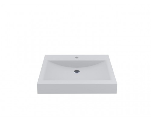 FANCY MARBLE 4207101 Умывальник из литого мрамора LILLY 700 (697 х 497 х 108 )