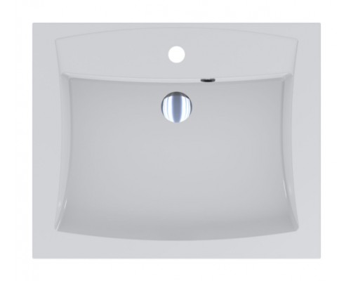 FANCY MARBLE 2606101 Умывальник из литого мрамора MICHELLE 610 (605 х 494 х 133 )