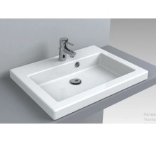 FANCY MARBLE 2506101 Умивальник зі штучного каменю PAULINE 600 (597 х 455 х 100 )