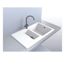 Кухонна мийка Miraggio LaPas (WHITE) (0000025)