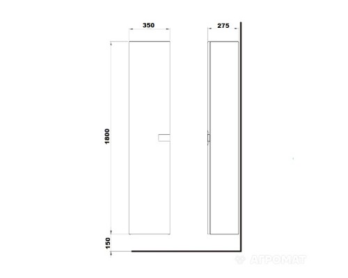 KOLO TWINS 88460000 Пенал белый глянец
