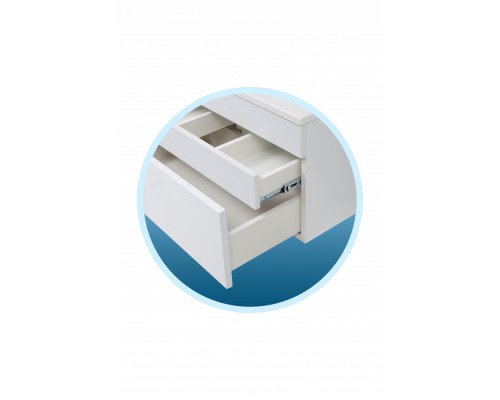 ELITE Тумба подвесная д/ рак ELITE 725 белая