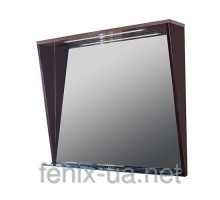 FANCY MARBLE (MC-Cyprus 850 венге )Зеркальный шкаф с подсветкой 850x140x700