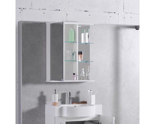 FANCY MARBLE (MC-8 (ШЗ-8) ) Шафа дзеркальна з підсвіткою 580x260х710