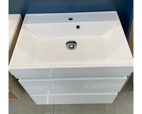 FANCY MARBLE (Sherman 700 ) Шафа підвісна з умивальником зі штучного каменю  Signe 700, 692х442х710