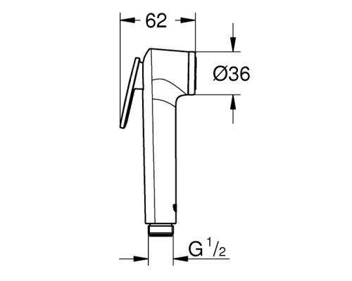 GROHE Tempesta-F Trigger Spray 30 27512001 лейка для биде