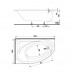 KOLO Ванна акриловая SPRING 160х100 левая + ножки SN7 (XWA3061)