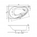 KOLO Ванна акриловая PROMISE 170х110 левая + ножки SN8 (XWA3271000)