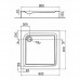 KOLO XBK1690 FIRST поддон квадратный 90 x 90 см, с интегрированной панелью
