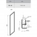 RAVAK 94040100Z1 Неподвижная стенка для душа PSS- 80 Белый TRANSPARENT