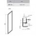 RAVAK 94070102Z1 Неподвижная стенка для душа APSS- 90 Белый TRANSPARENT