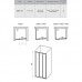 RAVAK 00V40102Z1 Душевые двери ASDP3- 80 Белый TRANSPARENT