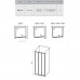 RAVAK 00V70102Z1 Душевые двери ASDP3- 90 Белый TRANSPARENT
