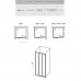 RAVAK 00VA0102Z1 Душевые двери ASDP3- 100 Белый TRANSPARENT
