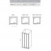 RAVAK 00VD0102Z1 Душевые двери ASDP3- 110 Белый TRANSPARENT