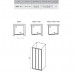 RAVAK 00VJ0102Z1 Душевые двери ASDP3- 130 Белый TRANSPARENT
